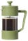 OGGI Cafetera de prensa francesa (12 onzas), vidrio de borosilicato, prensa de café, prensa francesa de una taza, capacidad de 3 tazas, oliva