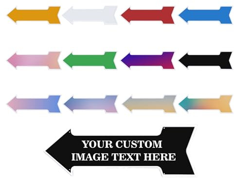 Personalised Left Arrow Metal Sign Custom Street Sign Man Cave Garage Sign Welcome Metal Sign Waterproof Signs Customized Metal Tin Sign For Bar Cafe Restaurant Shop Home Decor Wall Art