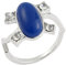 Antik-Silber Vampire Elena Band blauer Ring Steinmuster Souvenir Tageslicht für Männer Ringe Movie Jewelry Cosplay Elena Damenring Vampire Diaries Silber Größe 9, Stein