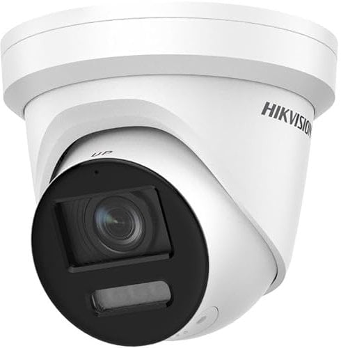 Hikvision DS-2CD2387G2-LSU/SL(2.8mm)(C)(O-STD) Turret Überwachungskamera mit 8 Megapixel, bis zu 30m Beleuchtung, ColorVu Kamera mit Farbiger Bildgebund bei Nacht durch Weißlicht