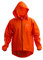 FT Fashion Track Rain Coat – Waterproof Jacket Mens, Cycling Jacket Mens, Hi-Vis Lightweight Windproof Reflective with Detachable Hood & Back Pocket (Orange, XXL)