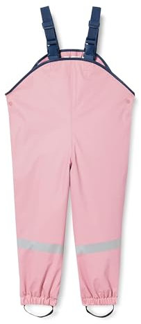 Playshoes Matschhose Regenlatzhose Ungefüttert Unisex Kinder Wind- und wasserdichte Regenhose Regenbekleidung, rosa Pastell, 80