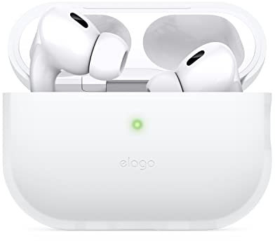 elago Cover Silicone Compatibile con Apple AirPods Pro 2a Generazione (2022), Custodia protettiva, LED Frontale Visibile, Supporta la Ricarica Wireless (Nightglow Blu)