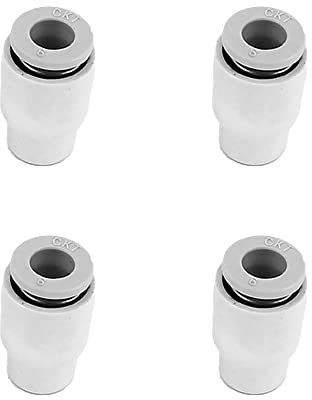 4Pcs One-Touch Fitting, 6mm Professional Push Fit Female End Cap for Air Pipe Water