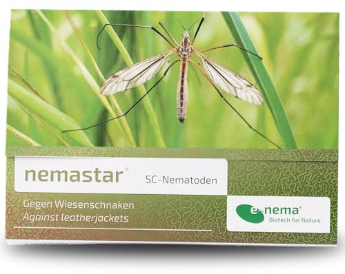 Wiesenschnaken Erdraupen Maulwurfsgrillen bekämpfen mit e-nema SC Nematoden | 50 Mio. für 100 m² | nemastar