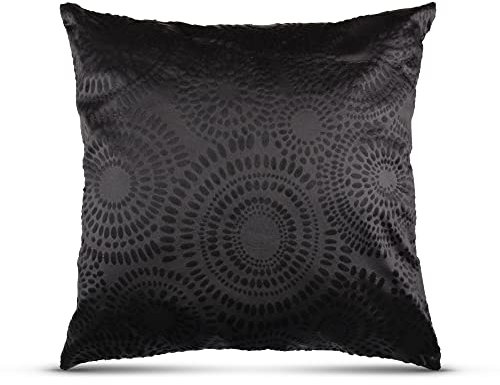 Bestlivings Kissenhülle 60x60 mit Verd. Reißverschluss, (Schwarz) Kissenbezug Punkte, Dekorative Kissenbezüge, weicher Bezug für Kissen