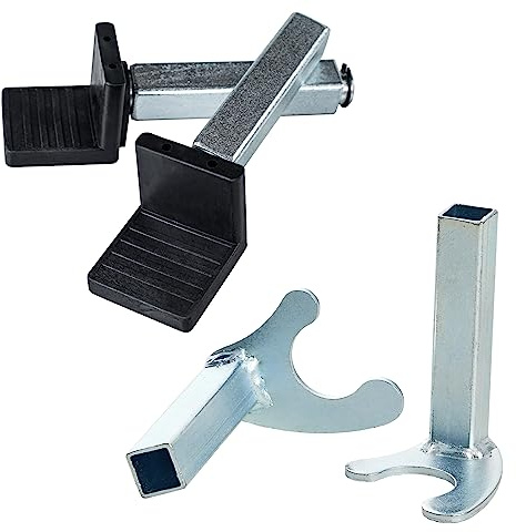 Donext Spool Lift Stand Attachments for Rear Sportbike Motorcycle Stands (Attachment ONLY), U and L-Shaped Adapter 2 Pairs