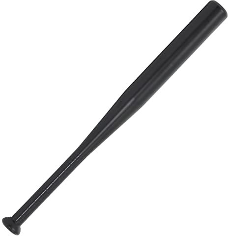 Unibos 28 inch Wooden/Aluminium Baseball Bat Adult Kids Baseball Bat Stick Anti-Slip Long Lightweight for Training and Practise or Self & Home Defence (Black)