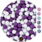 EinsSein 1kg Palline di cioccolato Mix piccolo bianco-viola matrimonio battesimo nascita comunione confettata cresima nascita confettis alla laurea decorazioni bimba bomboniere senza mandorla