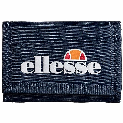 Ellesse Unisex Geldbeutel - Clarino Wallet, Klettverschluss, mit Innenfächern Blau