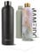 MAMEIDO Gourde Isotherme 750ml - Bouteille Isotherme inox, étanche, sans BPA, conserve le froid à 24h, la chaleur 12h (Crystal Black, 0,75l)