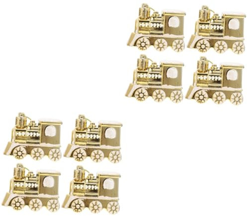 Abaodam 8 STK Weihnachtsbaum-anhänger Urlaub Holzzug Dekorative Weihnachtsanhänger Weihnachtsschmuck Basteln Selber Machen Weihnachtliche Kamindekoration Mini-züge Plastik Bahn Einstellen