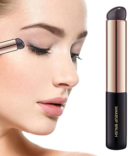 Pinceau à lèvres en silicone à bout rond Pinceau de maquillage pour les lèvres et le correcteur en silicone Pinceau à lèvres silicone Pinceau à lèvres de maquillage pour baume à lèvres et gloss