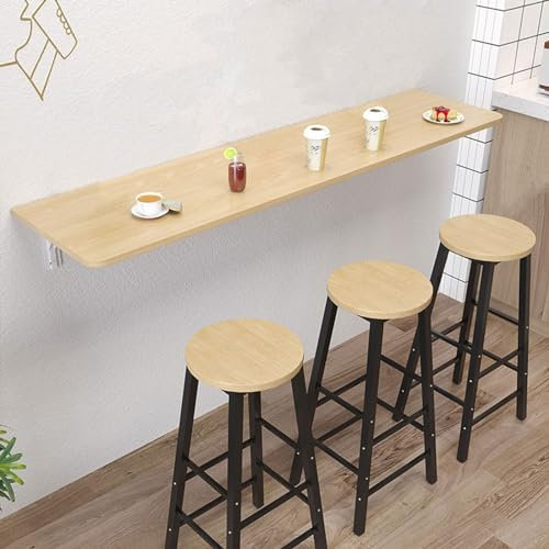 Yidlkecqey Mesa Plegable de Pared Plegable para Espacios Pequeños,Mesa Cocina Estrecha,El Complemento Oficina en Casa, un Bar, un Lavadero, un Bar en Casa, una Cocina y un Comedor (Color : Woo