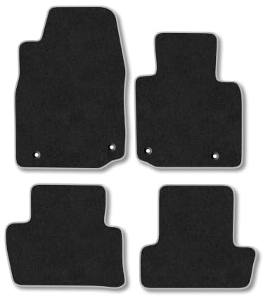 Mazda MX-30 (2020+) Carpet Car Mats | Grey Edge Trim Tailored Fit Floor Mats Full Coverage Protection Accessories Easy Clean Anti Slip Made in the UK