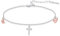 OHAYOO Kreuz Armband Damen 925 Sterling Silber Kreuz Armband Glaube Liebe Hoffnung Armband Kreuz Kreuz Herz Anker Armband Kreuz Schmuck Geschenke für Frauen Damen