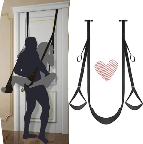 FOXCUP Harnais de yoga suspendu noir avec sige et support de harnais