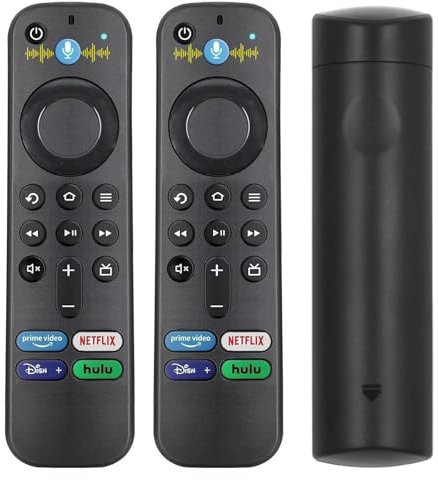 Bkiyougo 2 Pack Replacement Voice Remote Control L5B83G Compatible with Fire Smart TVs Cube (3rd Gen), Smart TVs Stick 4K (2nd & 3rd Gen), Smart TVs Stick (3rd Gen)