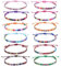 Lucktao 12 Stück Freundschaftsarmband,Gewebte Armbänder,Handgefertigtes Geflochtenes Armband Verstellbar,Handgefertigt Freundschaftsarmbänder,Armbänder Bunte Geflochtene Seil für Damen und Herren