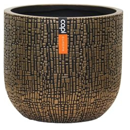 Capi Europe - Blumentopf Kugel Skin - 24x21 - Gold - Blumentopf für drinnen - CAPI Indoor - BSKGB134