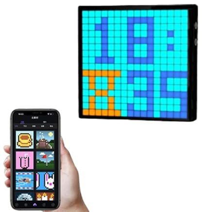 Mosaik DIY Bluetooth Pixel Bildschirm, Led Kreative Animation Pixel Uhr Spaß Dekorative Bilderrahmen Dynamischer Bildschirm