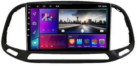 9 Pollici Android 14 Autoradio 2 Din per Fiat Doblo 2015-2020 con Bluetooth Senza fili CarPlay GPS Navi Telecamera Posteriore Comandi al volante(T300 [4+64G])