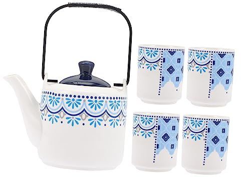 OKUMEYR 1 Jeu Ensemble de thé de Faisceau de poignée Vaisselle de Salon de thé Fournitures pour la cérémonie du thé caffetieres Pot de Creme Machine à thé en Vrac théière d'hôtel céramique