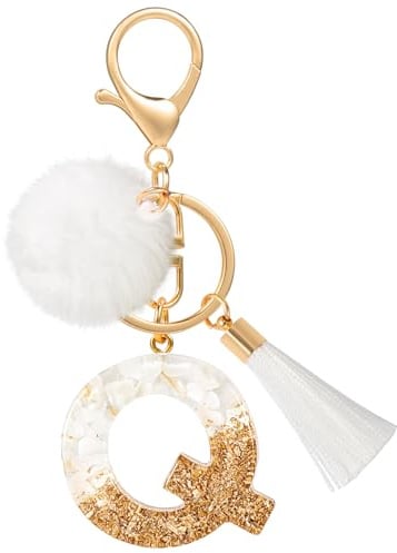 MWOOT Lettre Porte Clé Peluche Tassel