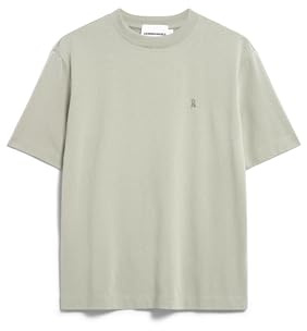 ARMEDANGELS Damen Heavyweight T-Shirt aus recyceltem Baumwoll Mix TARJAA Loose Fit Seagreen