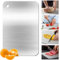 Kitchen Tourism Specific Chopping Board, Titanium Food Grade 304 Stainless Steel, Robust and Durable, Can Be Washed in the Dishwasher