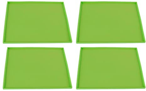 Food Grade Silicone Dehydrator Mats - Safe, High Temperature Resilient, Non - Stick for Fruits, Vegetables, Jerky, and More - Compatible with Excalibur Dehydrators (Green)