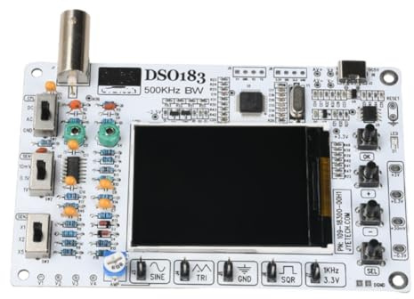 Wzxksoac Oscilloscope Kit DIY 5V DSO183 Teaching Beginner Practical Training 500kHz High Bandwidth