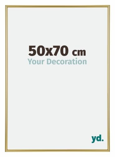 yd. Your Decoration - Puzzlerahmen 50x70 - Gold - Puzzlerahmen 500-1000 Teile - Kunststoff Bilderrahmen - Annecy