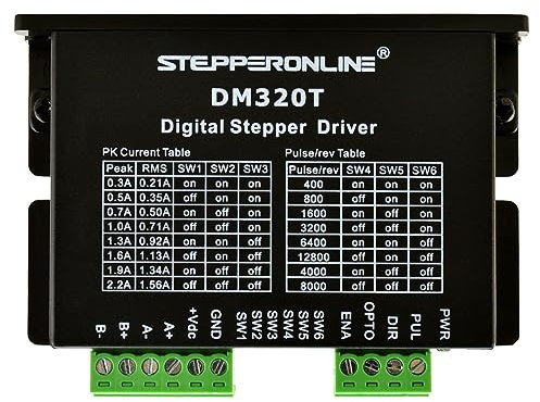 STEPPERONLINE Digitaler Schrittmotor Treiber 0.3-2.2A 10-30VDC Stepper Motor Driver Für Nema 8,11,14,16,17 Schrittmotor CNC