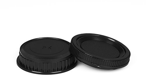 PK Gehäusedeckel & Objektivrückdeckel Gehäuse kompatibel mit Pentax Deckel Kappe Body Cap