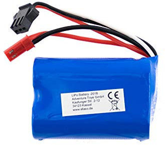 efaso Akku 6,4V 1000mAh Li-Po mit JST und JST-SM 3-Pin Stecker passend für WLToys A303, A333