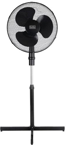 BLACK+DECKER BXFP51005GB 16 Inch Portable 3-in-1 Desk, Pedestal and Wall Fan, 3 Speed Settings, 75 Degree Oscillation, Black