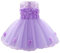FYMNSI - Vestito da bambina, con fiocco, senza maniche, estivo, 6-24 mesi viola. 6-12 Mesi