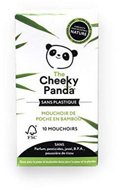 The Cheeky Panda Taschentücher aus Bambus | 10 Stück Taschentücher | ohne Plastik, umweltfreundlich, super weich, robust & langlebig