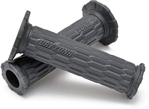 DAYTONA 88613 Motorrad Griffgummi Set GGD-AMI, 7/8“ (22,2mm), 125mm, offenes Ende, grau