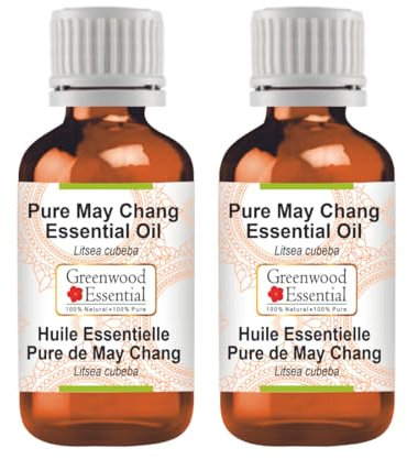 Greenwood Essential Naturreine Kann ätherisches Öl verändern (Litsea cubeba) Dampfdestilliert 100ml X 2 (6.76 oz)