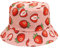 Umeepar Fischerhut Sonnenhut 2 in 1 Wendbares Sommerhut Hut for Damen Herren, Erdbeere
