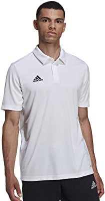 adidas Men's Entrada 22 Polo Shirt, White, XL