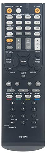 VINABTY RC-837M RC837M Fernbedienungersetzen für Onkyo RC 837M TX-NR616 TX-NR616B TX-NR616S Remote Control AV Receiver Fernbedienung