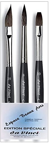 da Vinci casaneo Series 987 Size 10 .Serie 988 Größe 8.Serie 986 Größe 10 .Aquarellpinsel. TASCHENBÜRSTE