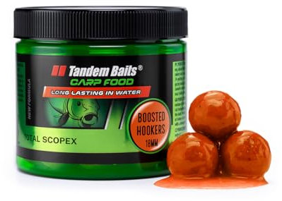 Tandem Baits Karpfen Futter Angelfutter Hakenköder Carp Food Boosted Hookers 18 mm 300 g Total Scopex