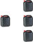 Kraftstoff-Kanister 813500 STANDARD 20l für Benzin, Diesel und andere Gefahrgüter, UN-Zulassung, made in Germany, TÜV-geprüfter Produktion, schwarz, 4er Packung