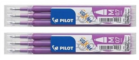 PILOT Pack of 2 Refills for Frixion Ball BLS-FR7 Medium Tip Mauve