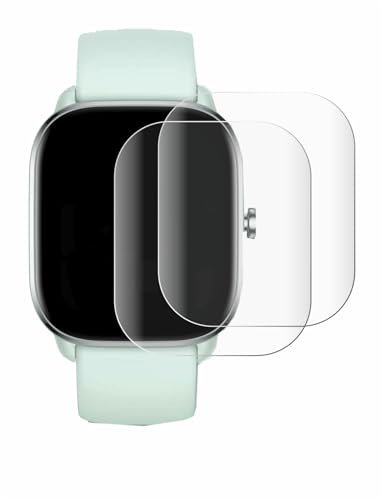 BROTECT 2 Stück Full-Cover Schutzfolie für Huami Amazfit GTS 4 Mini Full-Screen Displayschutz-Folie [3D Curved, Anti-Fingerprint, Kristall-Klar]