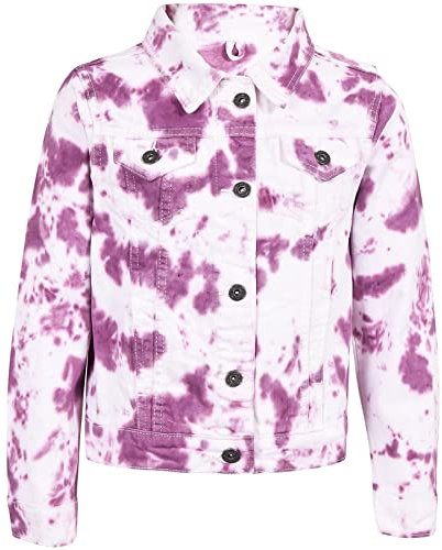 A2Z 4 Kids Girls Fashion Denim Jacket Coat Jeans Long Sleeve - Jacket JK55 Lilac 3-4